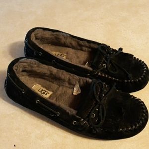 Black Ugg Moccasin Slippers